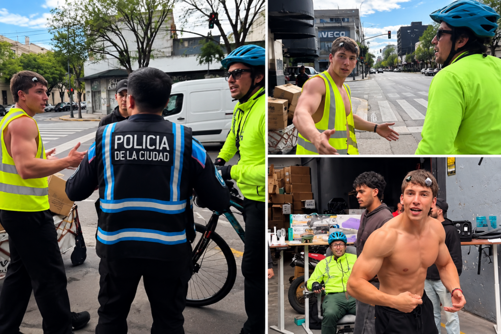 ¿Pelea real o actuación? El cruce entre Bicibandido y el dueño de Voltra en Palermo - Pura Ciudad